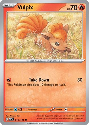 Vulpix - 016/191 - Common - Reverse Holofoil