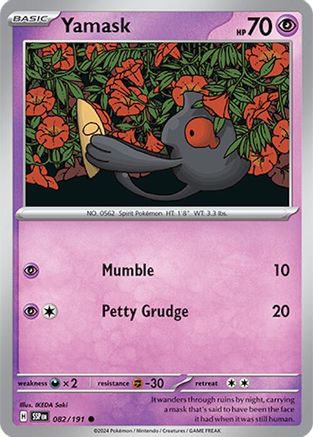 Yamask - 082/191 - Common - Reverse Holofoil