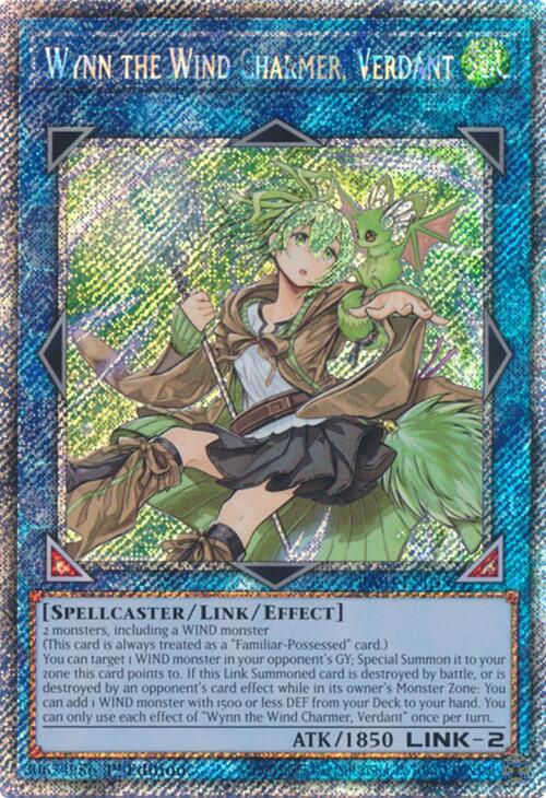 Wynn the Wind Charmer, Verdant (Platinum Secret Rare) [RA03-EN045] Platinum Secret Rare