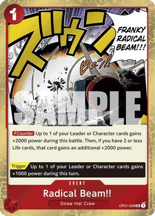 Radical Beam!! (Jolly Roger Foil) - OP01-029 - Uncommon