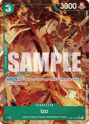 Izo (OP01-033) (Alternate Art) - OP01-033 - Uncommon