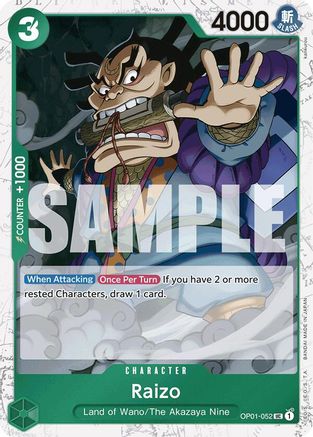 Raizo (Jolly Roger Foil) - OP01-052 - Uncommon