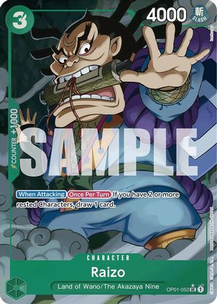 Raizo (Full Art) - OP01-052 - Uncommon