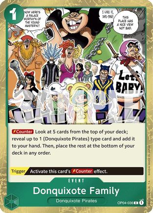 Donquixote Family (Jolly Roger Foil) - OP04-036 - Common