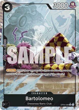 Bartolomeo (OP04-089) (Full Art) - OP04-089 - Rare