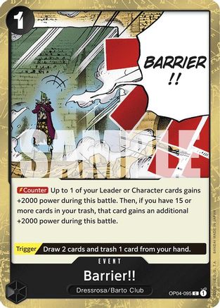 Barrier!! (Jolly Roger Foil) - OP04-095 - Common