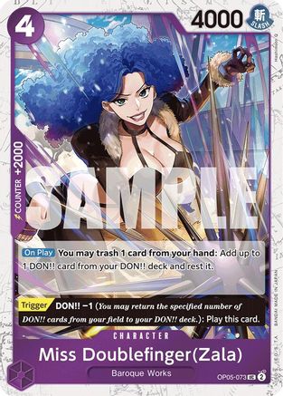 Miss Doublefinger(Zala) (Jolly Roger Foil) - OP05-073 - Uncommon