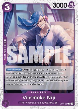 Vinsmoke Niji (OP06-064) (Jolly Roger Foil) - OP06-064 - Common