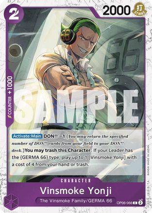 Vinsmoke Yonji (OP06-066) (Jolly Roger Foil) - OP06-066 - Common