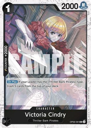 Victoria Cindry (Jolly Roger Foil) - OP06-091 - Uncommon