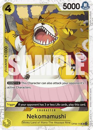 Nekomamushi (Jolly Roger Foil) - OP06-110 - Uncommon