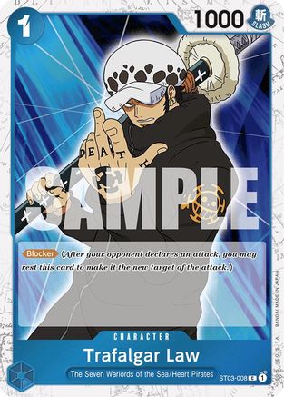 Trafalgar Law (ST03-008) (Jolly Roger Foil) - ST03-008 - Common