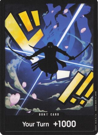 DON!! Card (Zoro) - - DON!!