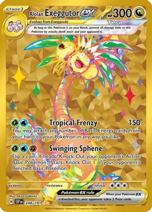 Alolan Exeggutor ex - 248/191 - Hyper Rare
