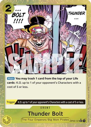 Thunder Bolt (Textured Foil) - OP03-121 - Common