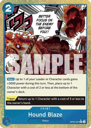 Hound Blaze (Textured Foil) - OP05-057 - Rare