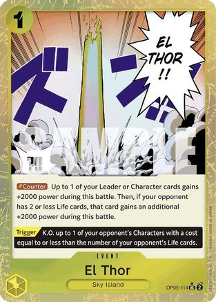 El Thor (Textured Foil) - OP05-114 - Uncommon