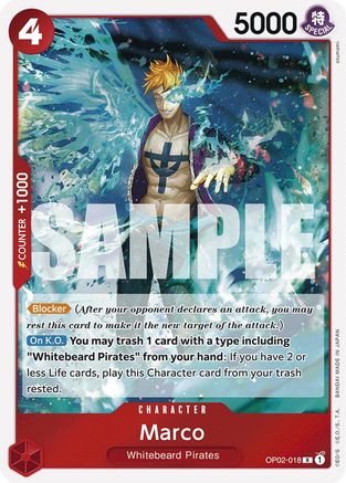 Marco (Reprint) - OP02-018 - Rare