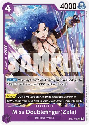 Miss Doublefinger(Zala) (Reprint) - OP05-073 - Uncommon