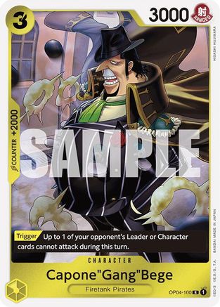 Capone"Gang"Bege (OP04-100) (Reprint) - OP04-100 - Rare