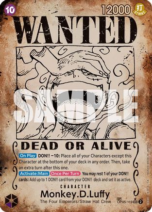 Monkey.D.Luffy (Wanted Poster) - OP05-119 - Secret Rare