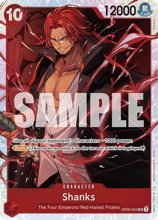 Shanks (004) - OP09-004 - Super Rare