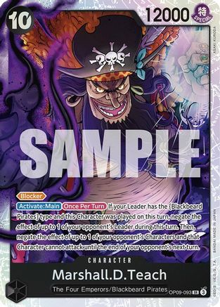 Marshall.D.Teach (093) - OP09-093 - Super Rare