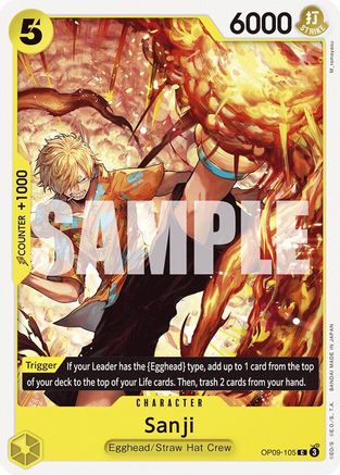 Sanji (105) - OP09-105 - Common