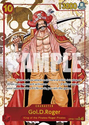 Gol.D.Roger (Alternate Art) - OP09-118 - Secret Rare