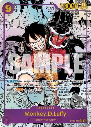 Monkey.D.Luffy (119) (Manga) - OP09-119 - Secret Rare