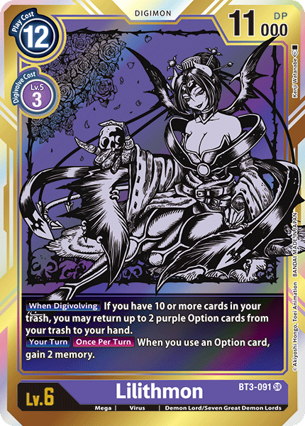 Lilithmon [BT3-091] (Alternate Art) [Release Special Booster Ver.1.0]