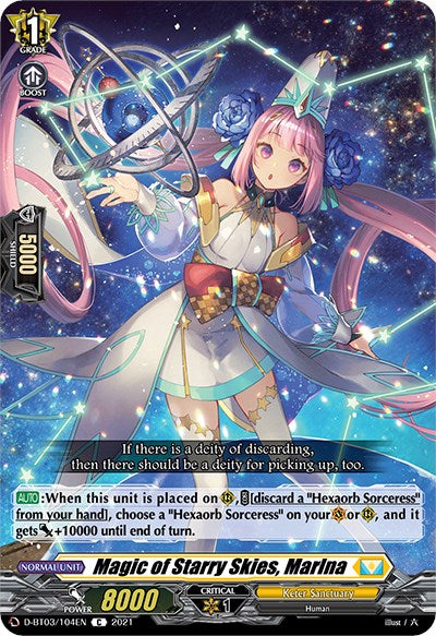 Magic of Starry Skies, Marlna (D-BT03/104EN) [Advance of Intertwined Stars]