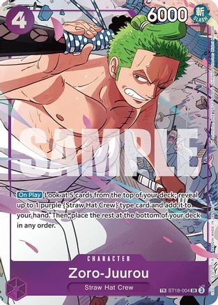 Zoro-Juurou (ST18-004) - ST18-004 - Super Rare