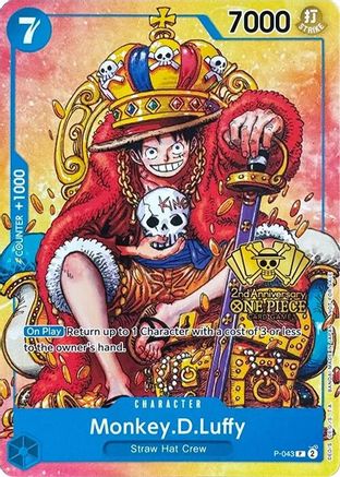 Monkey.D.Luffy (2nd Anniversary Stamped Promo) - P-043 - Promo