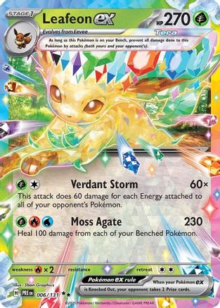 Leafeon ex - 006/131 - Double Rare - Holofoil
