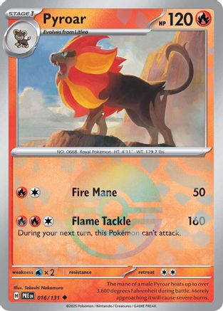 Pyroar (Poke Ball Pattern) - 016/131 - Uncommon - Holofoil