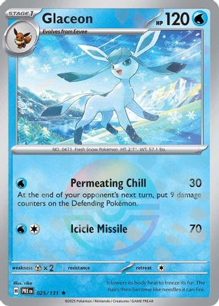 Glaceon (Poke Ball Pattern) - 025/131 - Rare - Holofoil