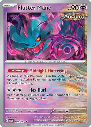 Flutter Mane (Poke Ball Pattern) - 043/131 - Rare - Holofoil
