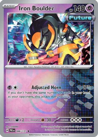 Iron Boulder (Poke Ball Pattern) - 046/131 - Rare - Holofoil