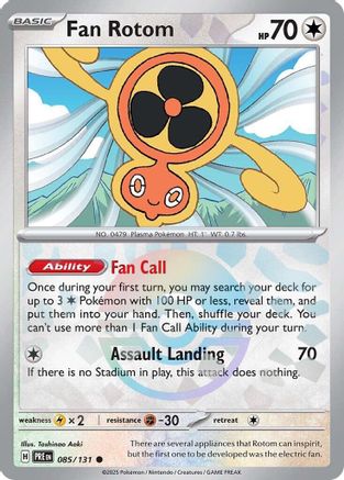 Fan Rotom (Poke Ball Pattern) - 085/131 - Common - Holofoil