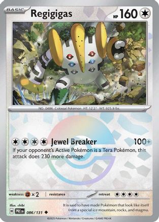 Regigigas (Poke Ball Pattern) - 086/131 - Uncommon - Holofoil