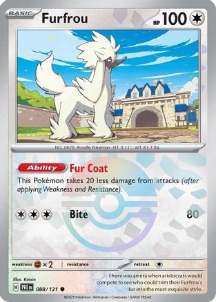 Furfrou (Poke Ball Pattern) - 088/131 - Common - Holofoil