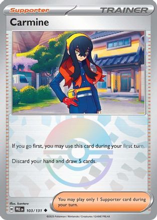 Carmine (Poke Ball Pattern) - 103/131 - Uncommon - Holofoil