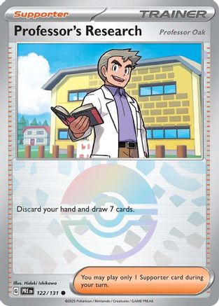 Professor's Research [Professor Oak] (Poke Ball Pattern) - 122/131 - Common - Holofoil