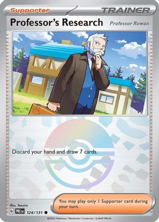 Professor's Research [Professor Rowan] (Poke Ball Pattern) - 124/131 - Common - Holofoil
