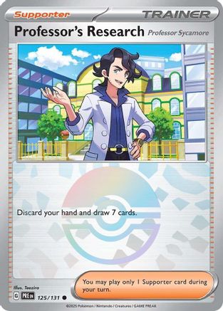 Professor's Research [Professor Sycamore] (Poke Ball Pattern) - 125/131 - Common - Holofoil