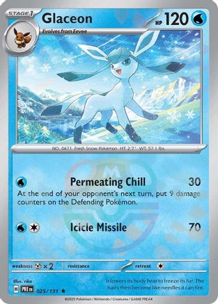 Glaceon (Master Ball Pattern) - 025/131 - Rare - Holofoil
