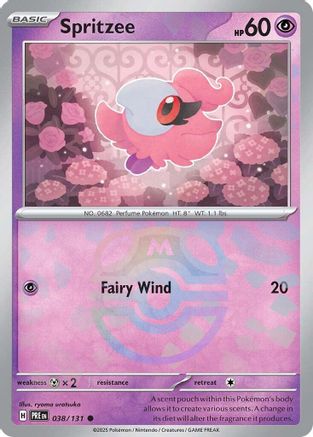 Spritzee (Master Ball Pattern) - 038/131 - Common - Holofoil