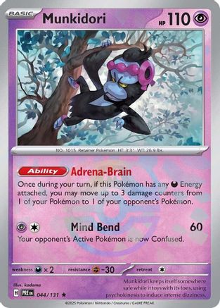 Munkidori (Master Ball Pattern) - 044/131 - Rare - Holofoil