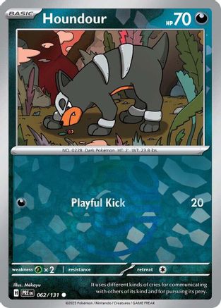 Houndour (Master Ball Pattern) - 062/131 - Common - Holofoil